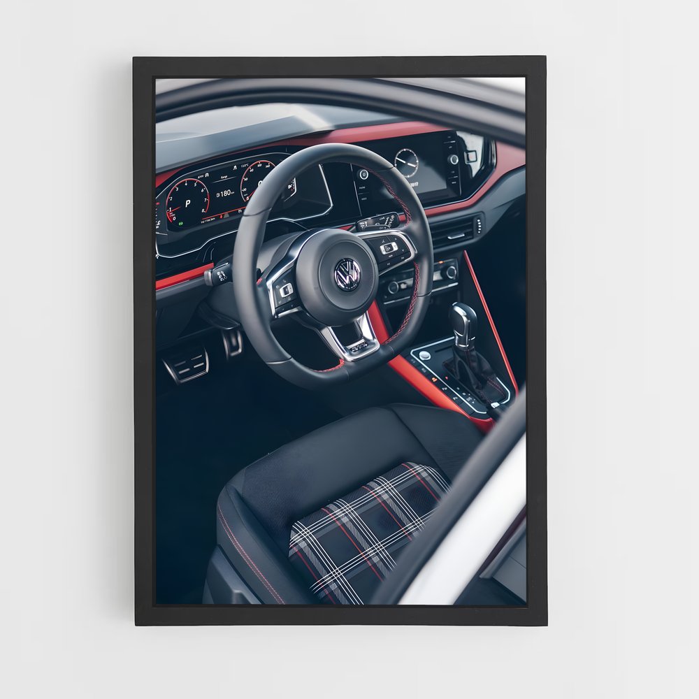 Poster Intérieur GTR – affiche Volkswagen (vue 2)